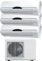 Tri-Zone 60000 BTU Mini Split AC and Heat Pump