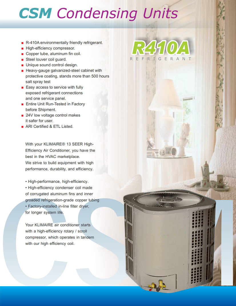 CSAM central ac CONDENSOR