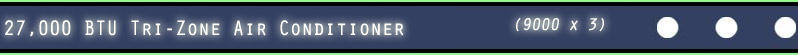 36000 BTU Tri Zone Mini Split
