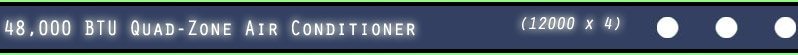 48000 BTU quad Zone Mini Split